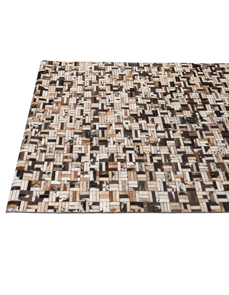 Detail image of 5' 2 x 8' 1 Cowhide - Patchwork Rug