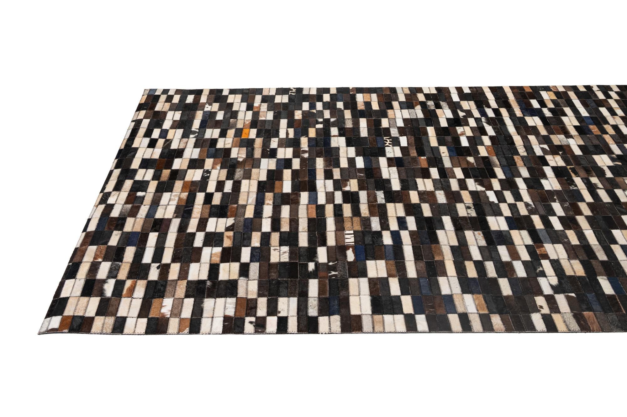 5' x 7' 11 Cowhide - Patchwork Rug