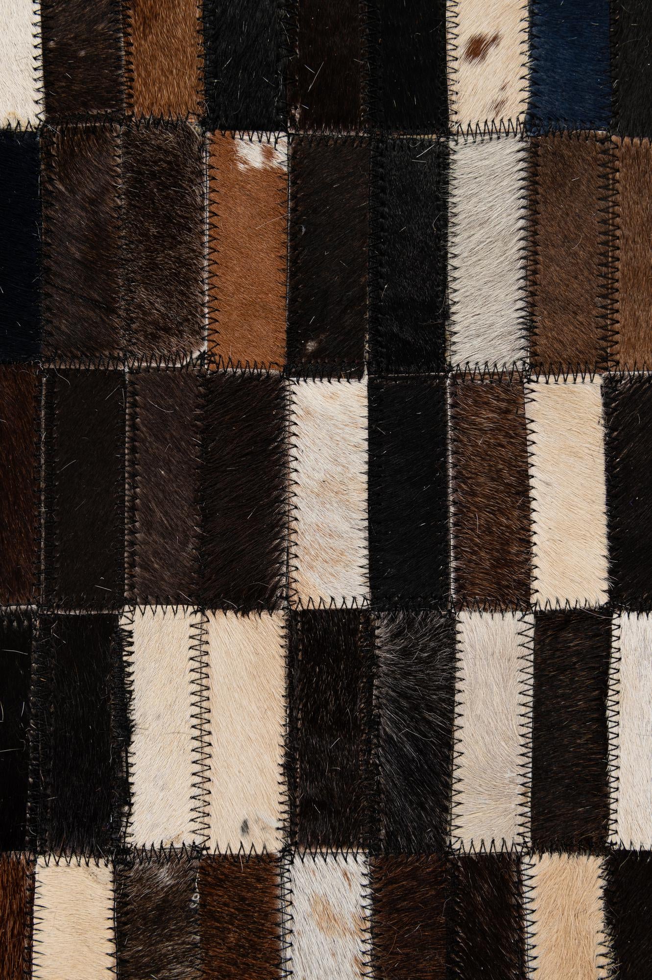 5' x 7' 11 Cowhide - Patchwork Rug
