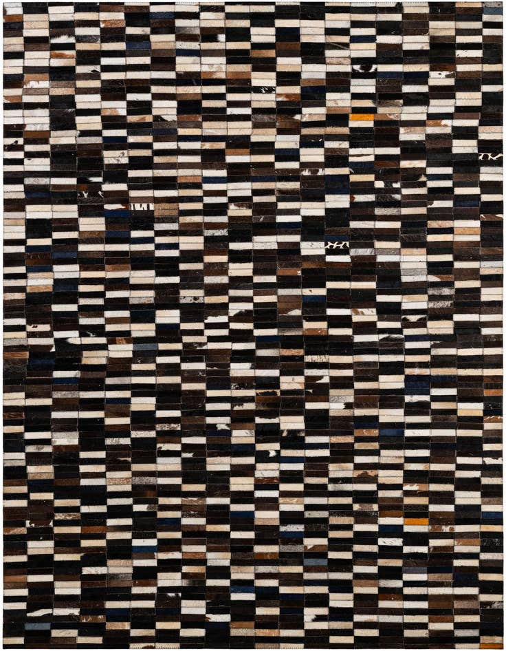 Detail image of 5' x 7' 11 Cowhide - Patchwork Rug