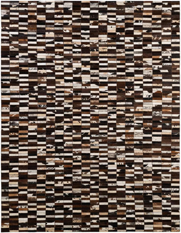 Detail image of 5' x 8' Cowhide - Patchwork Rug