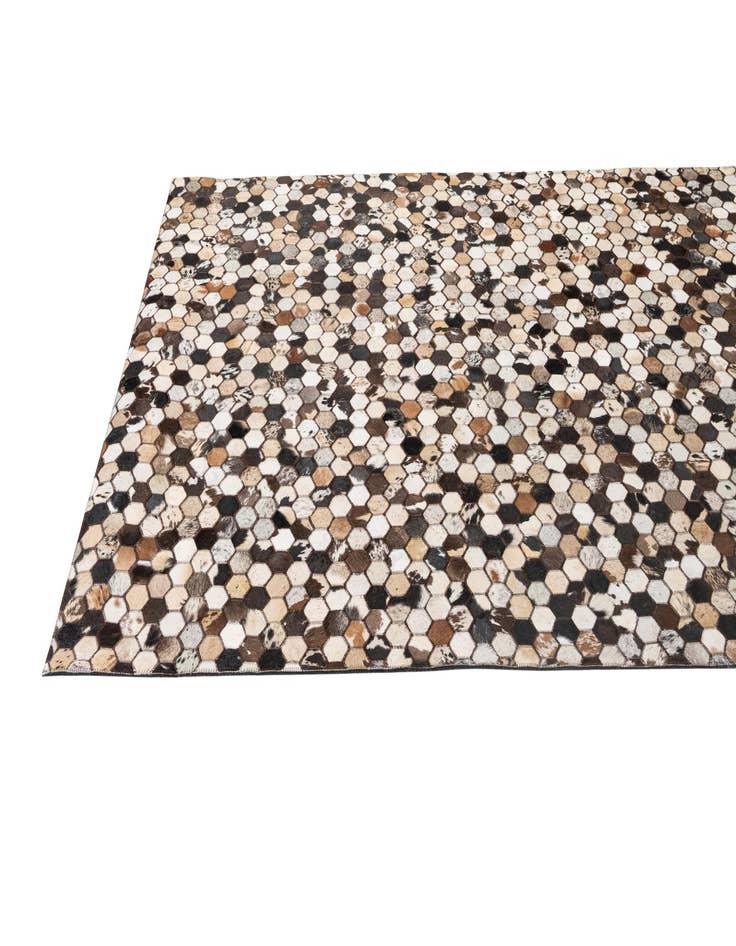 Detail image of 5' x 7' 11 Cowhide - Patchwork Rug