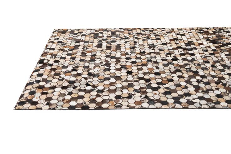 Detail image of 5' x 7' 11 Cowhide - Patchwork Rug
