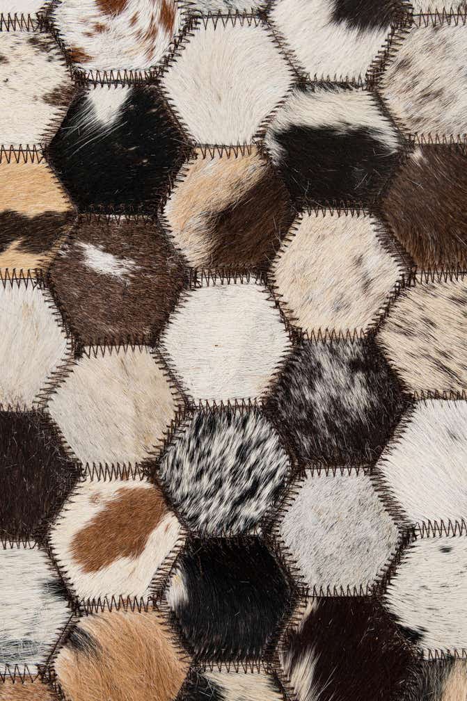 5' x 7' 11 Cowhide - Patchwork Rug