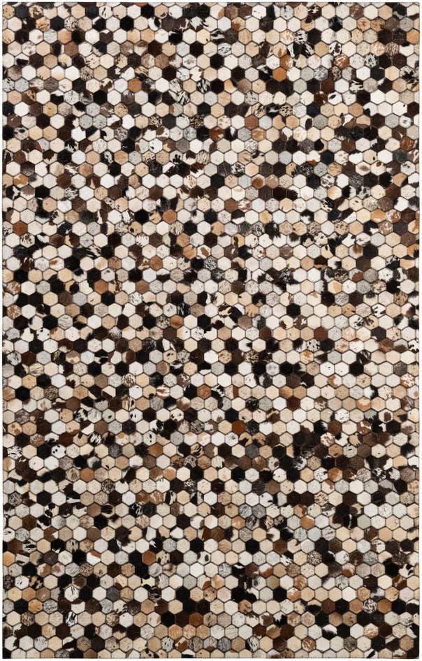 Detail image of 5' x 7' 11 Cowhide - Patchwork Rug