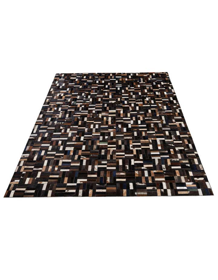 5' 1 x 8' Cowhide - Patchwork Rug