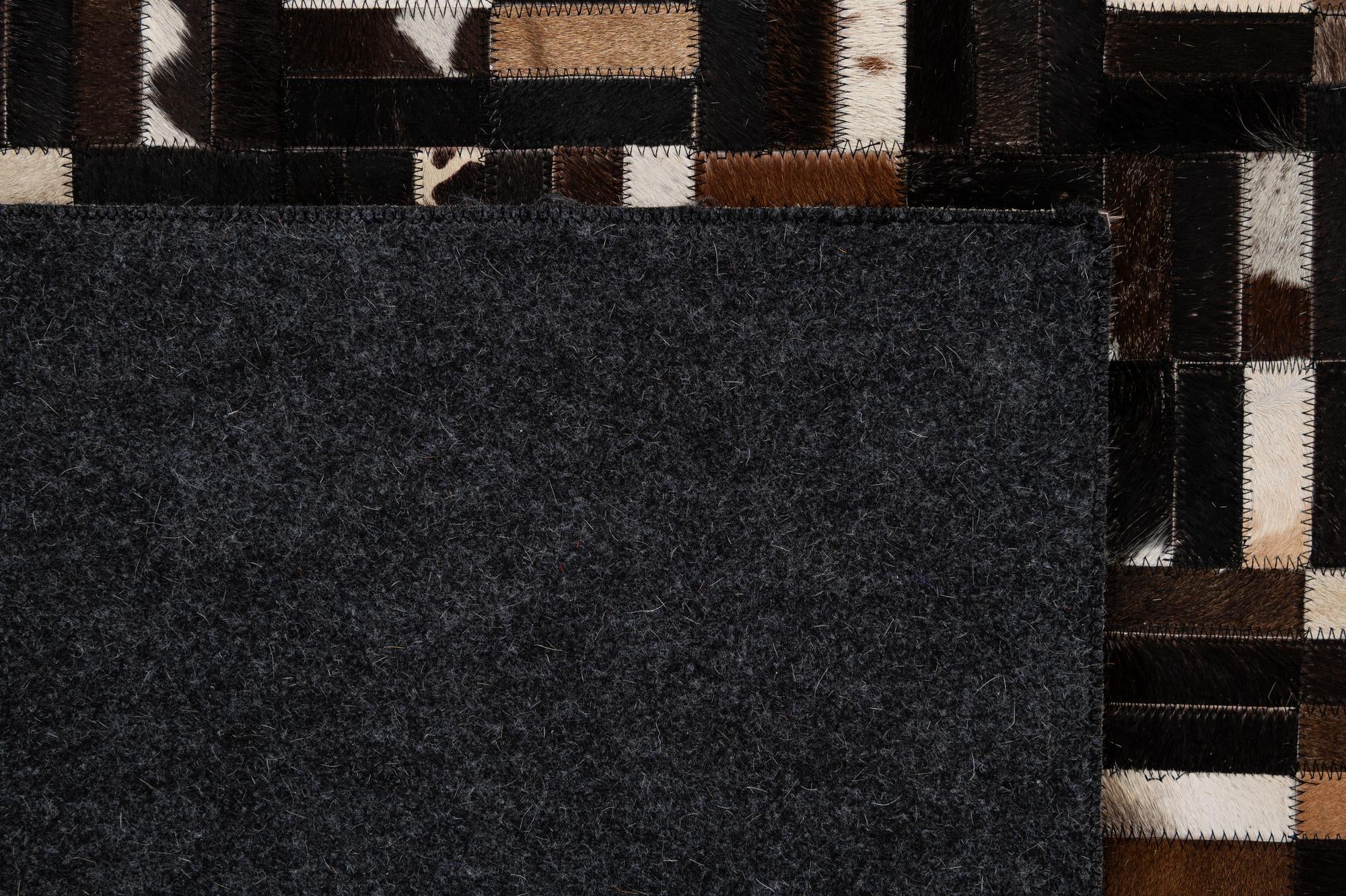 5' 1 x 8' Cowhide - Patchwork Rug