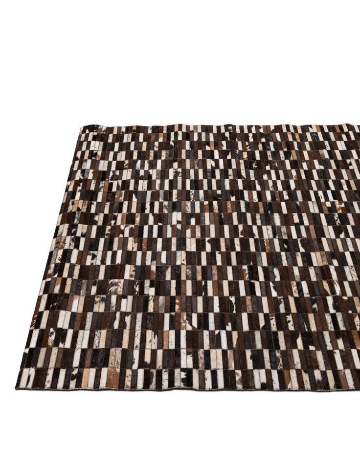 Detail image of 5' x 8' Cowhide - Patchwork Rug