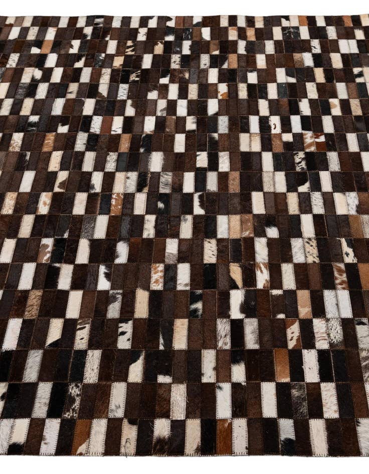 Detail image of 5' x 8' Cowhide - Patchwork Rug