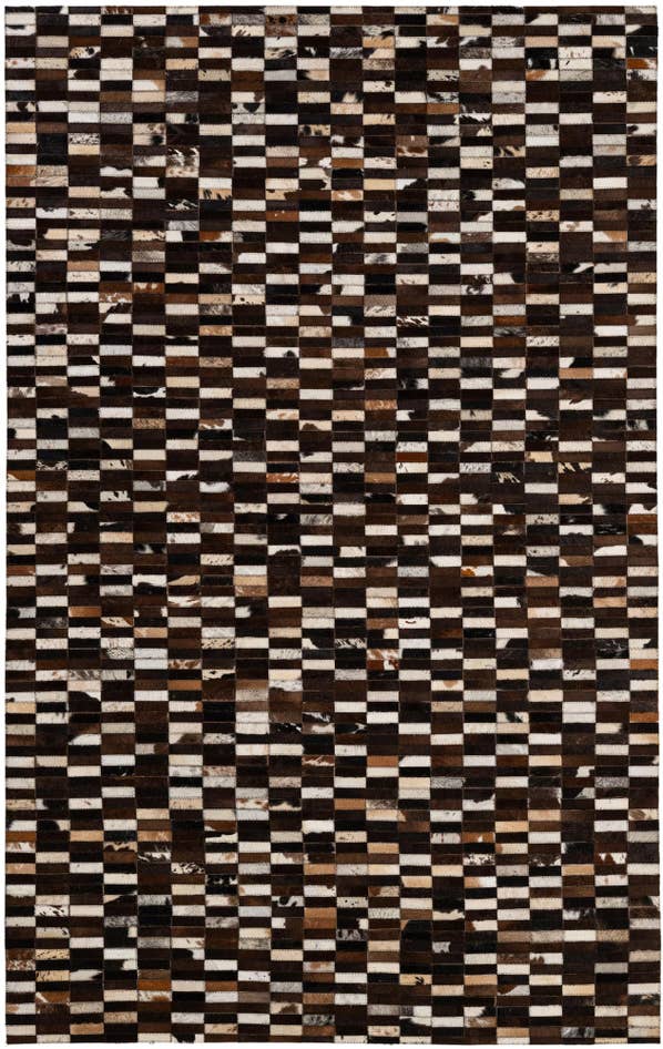 Detail image of 5' x 8' Cowhide - Patchwork Rug