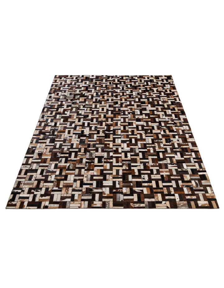 5' x 7' 10 Cowhide - Patchwork Rug