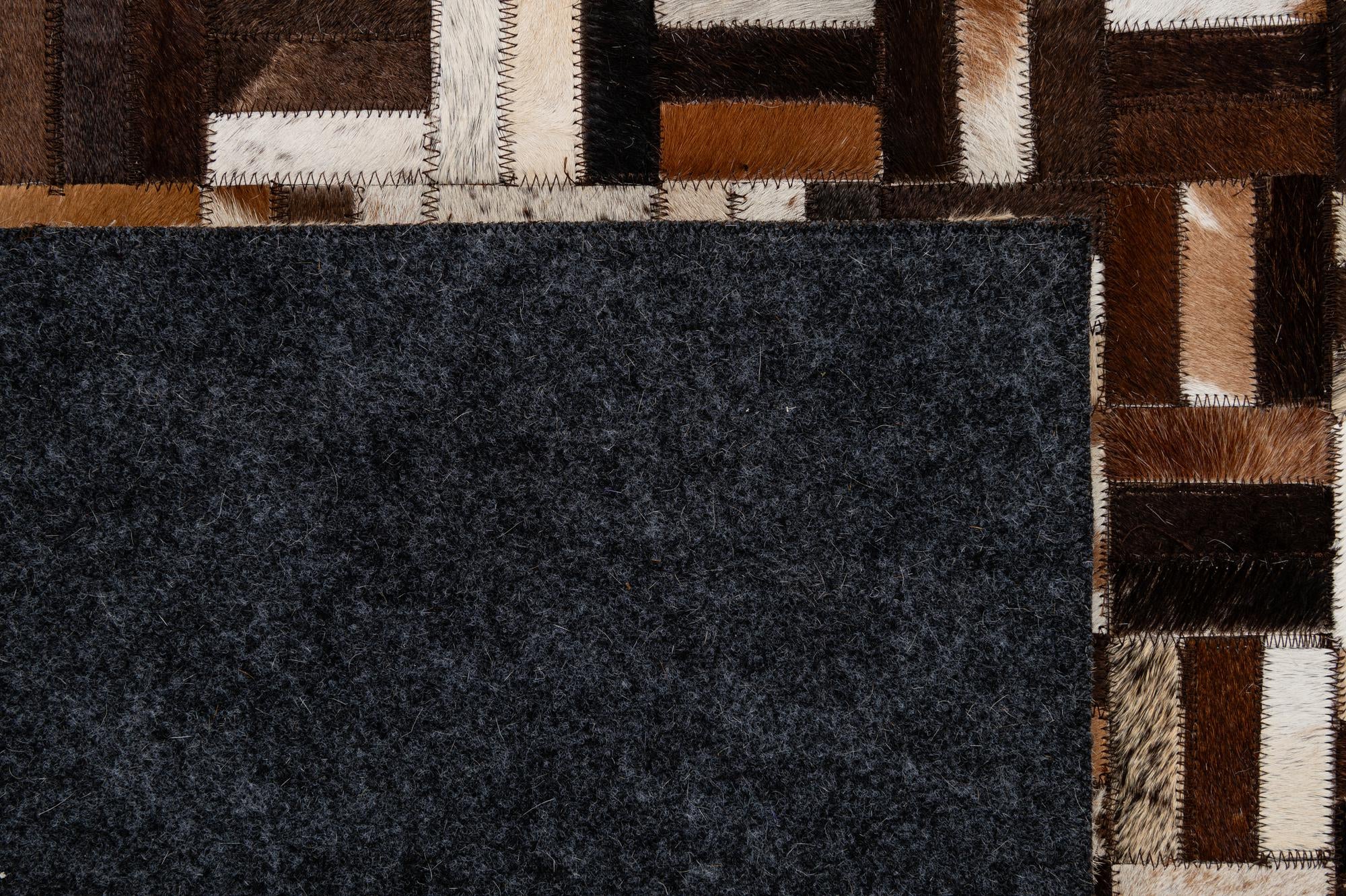 5' x 7' 10 Cowhide - Patchwork Rug