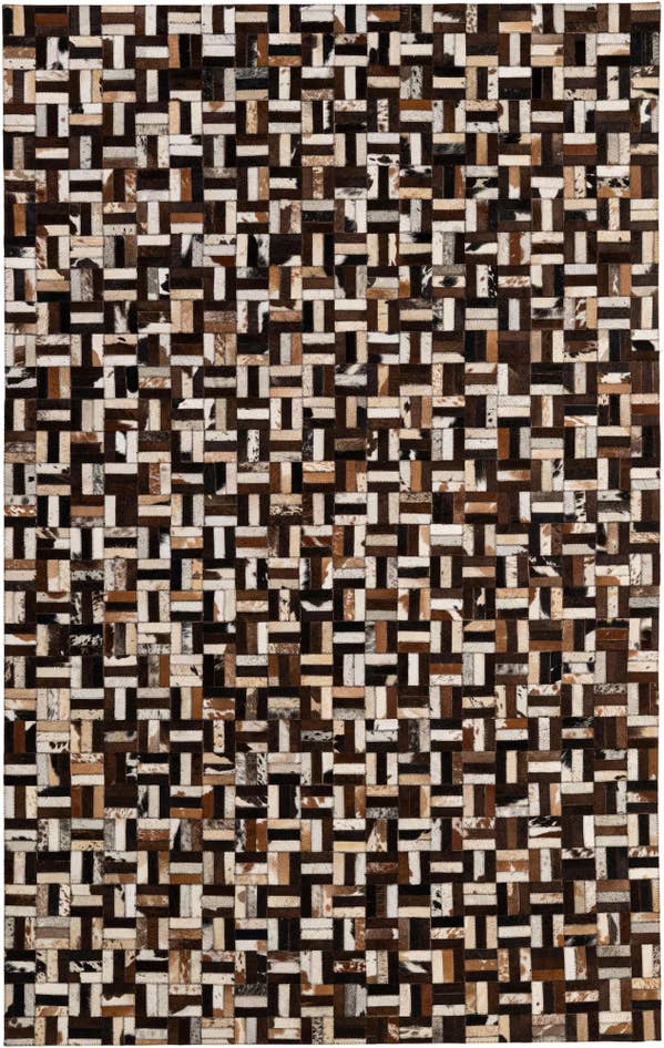 Detail image of 5' x 7' 10 Cowhide - Patchwork Rug