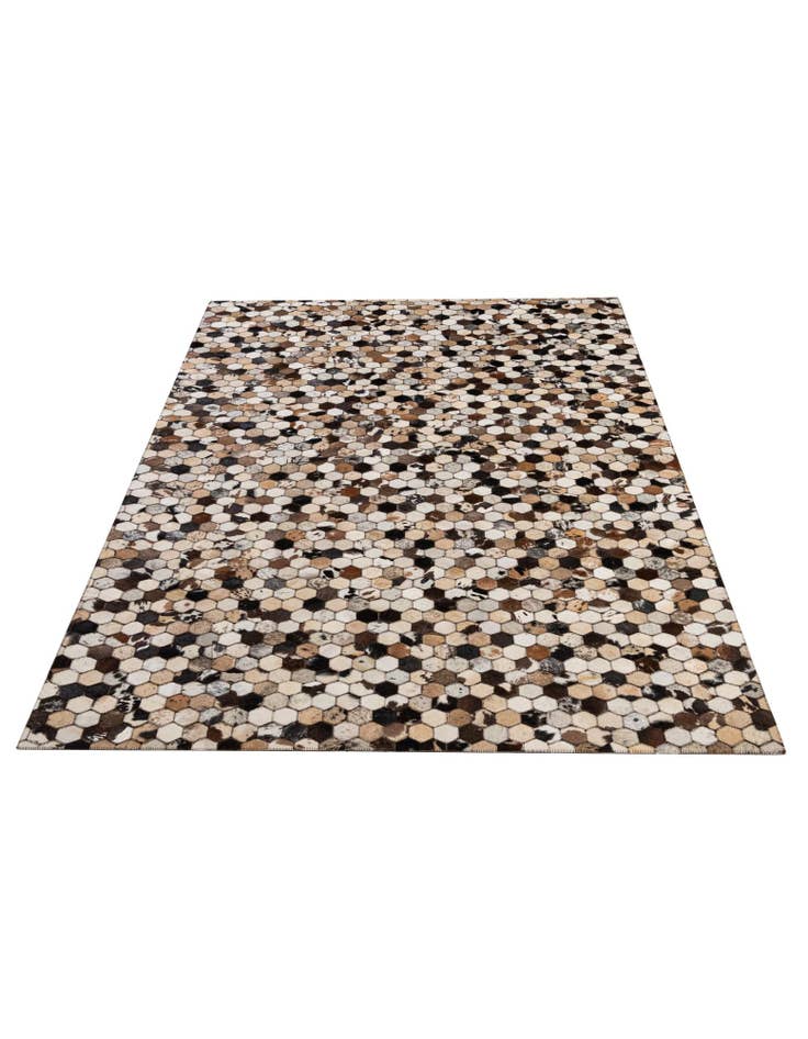 Detail image of 5' x 7' 10 Cowhide - Patchwork Rug