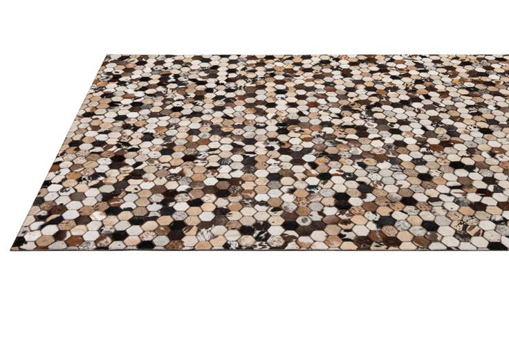 Detail image of 5' x 7' 10 Cowhide - Patchwork Rug