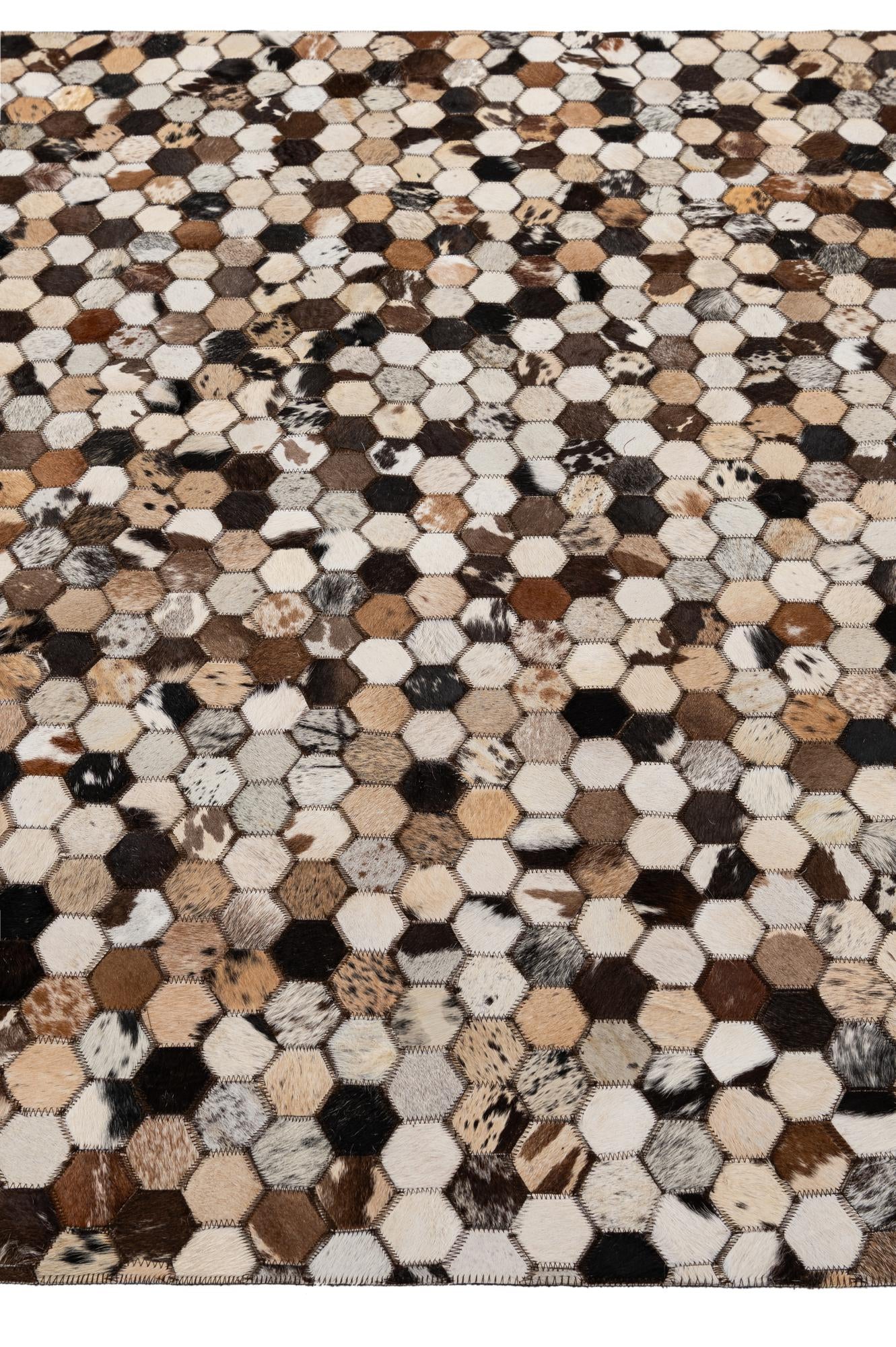 5' x 7' 10 Cowhide - Patchwork Rug