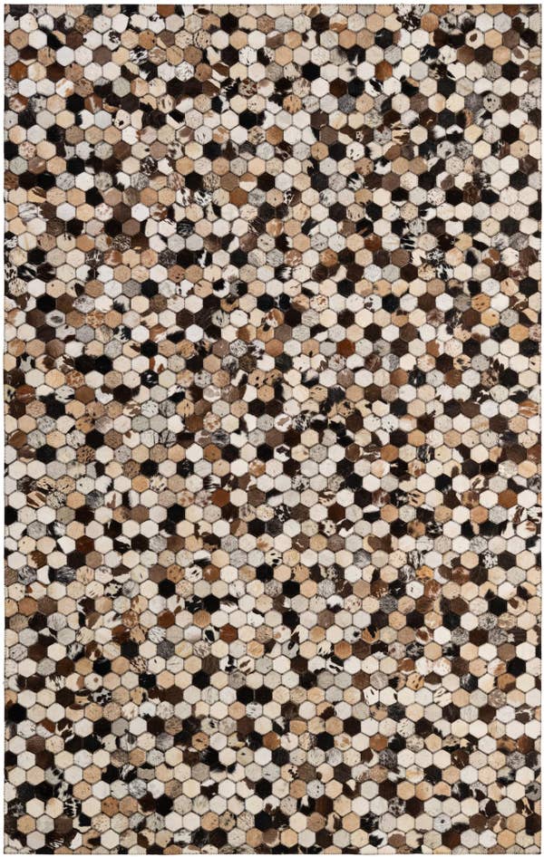 Detail image of 5' x 7' 10 Cowhide - Patchwork Rug
