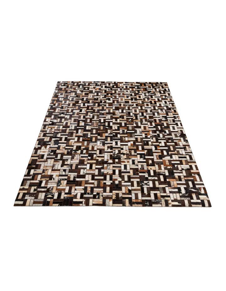 5' x 7' 10 Cowhide - Patchwork Rug