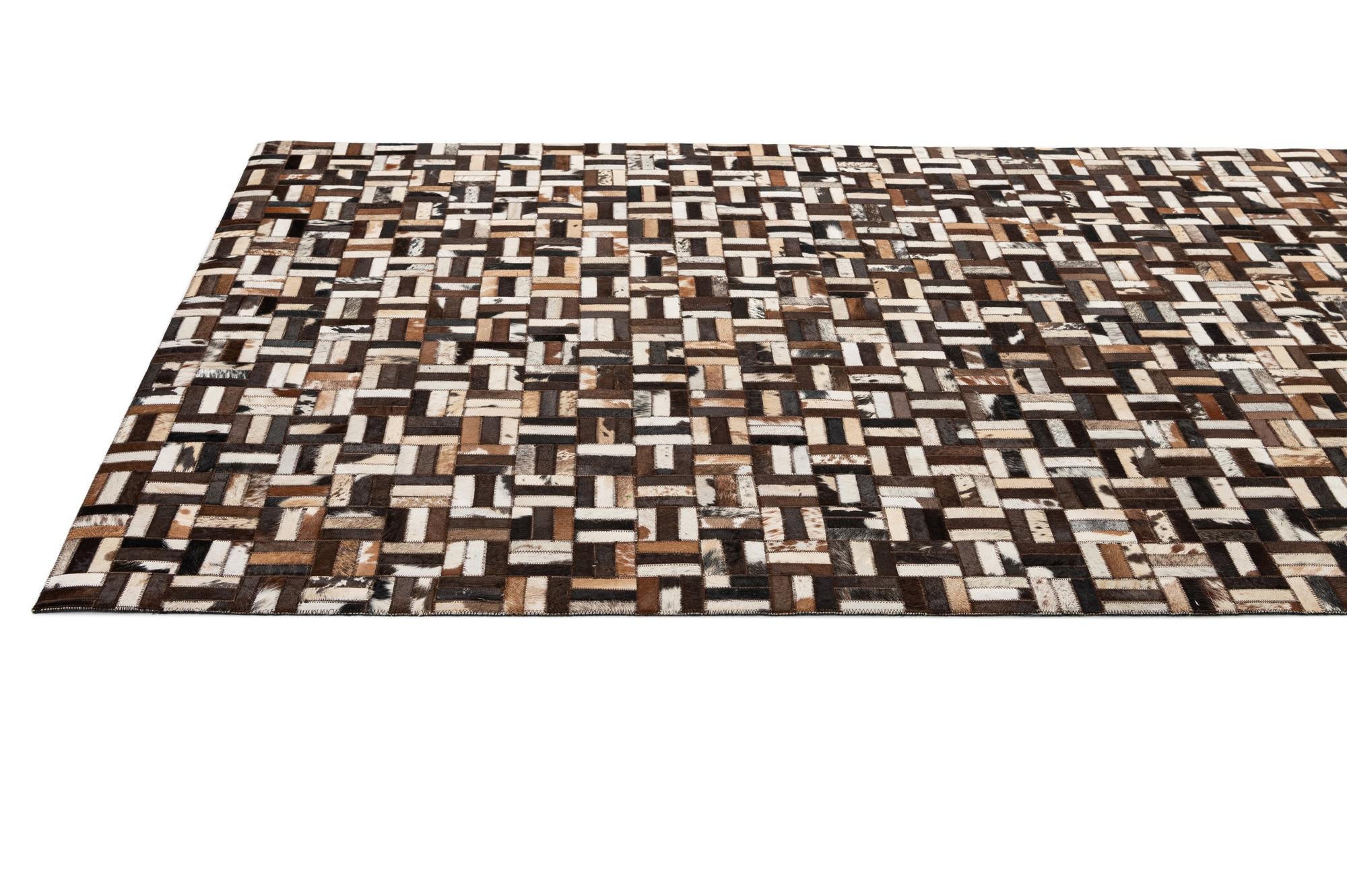 5' x 7' 10 Cowhide - Patchwork Rug