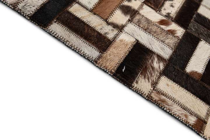 5' x 7' 10 Cowhide - Patchwork Rug