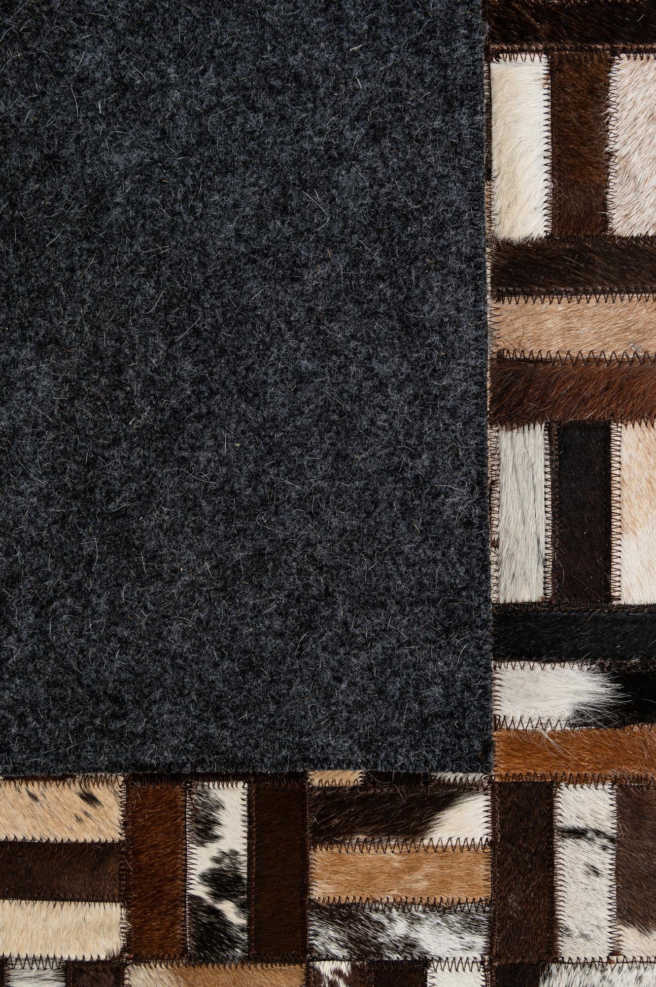 5' x 7' 10 Cowhide - Patchwork Rug