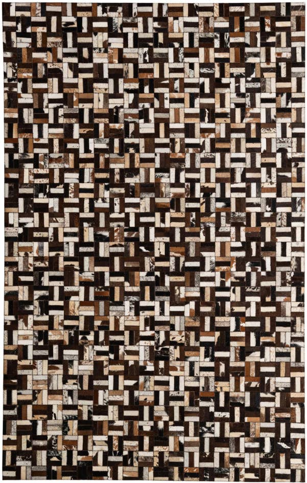 Detail image of 5' x 7' 10 Cowhide - Patchwork Rug