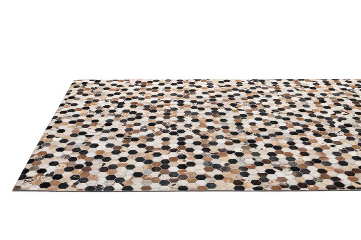 Detail image of 5' 1 x 8' Cowhide - Patchwork Rug