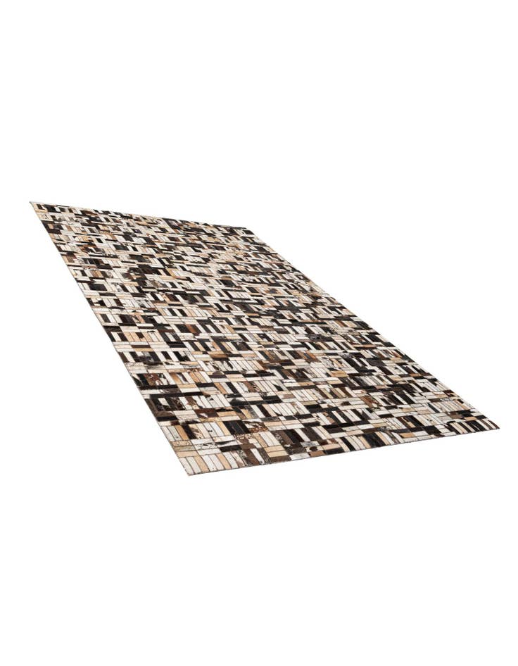 Detail image of 4' 11 x 7' 10 Cowhide - Patchwork Rug