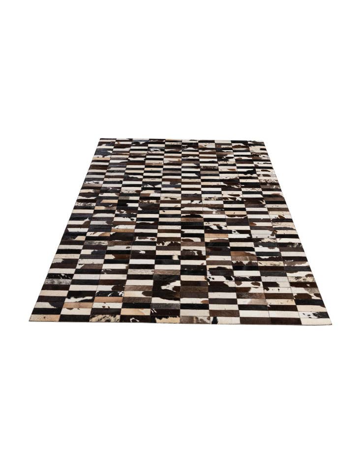 Detail image of 4' 11 x 8' Cowhide - Patchwork Rug