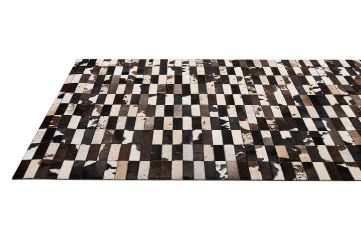 4' 11 x 8' Cowhide - Patchwork Rug