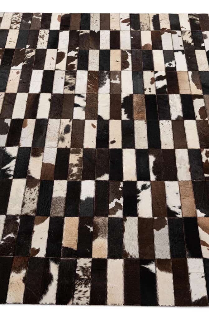 4' 11 x 8' Cowhide - Patchwork Rug