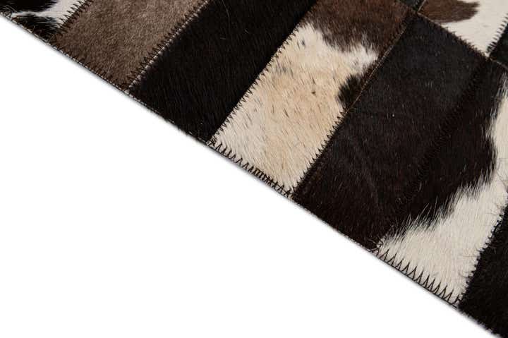 4' 11 x 8' Cowhide - Patchwork Rug