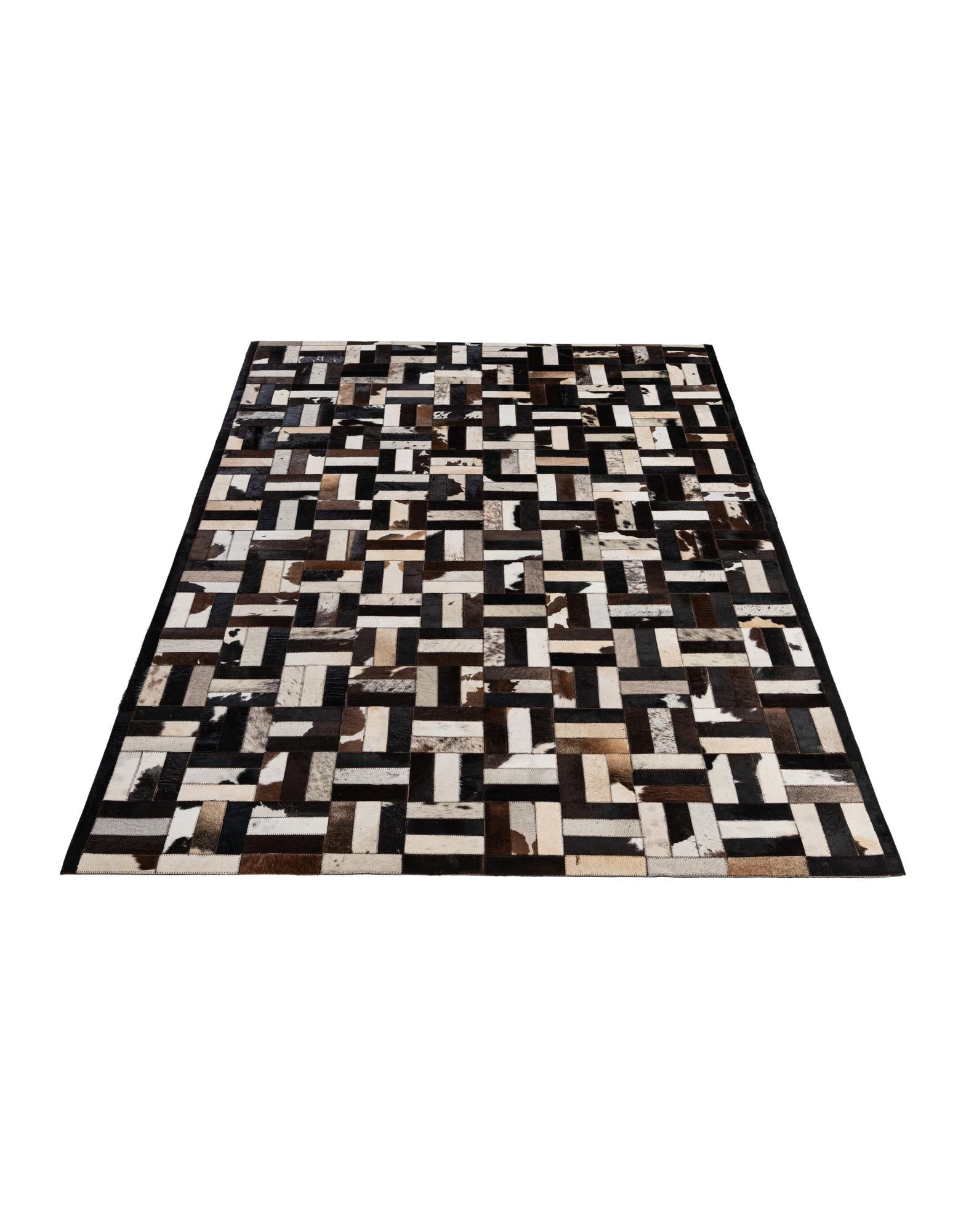 5' 2 x 8' Cowhide - Patchwork Rug