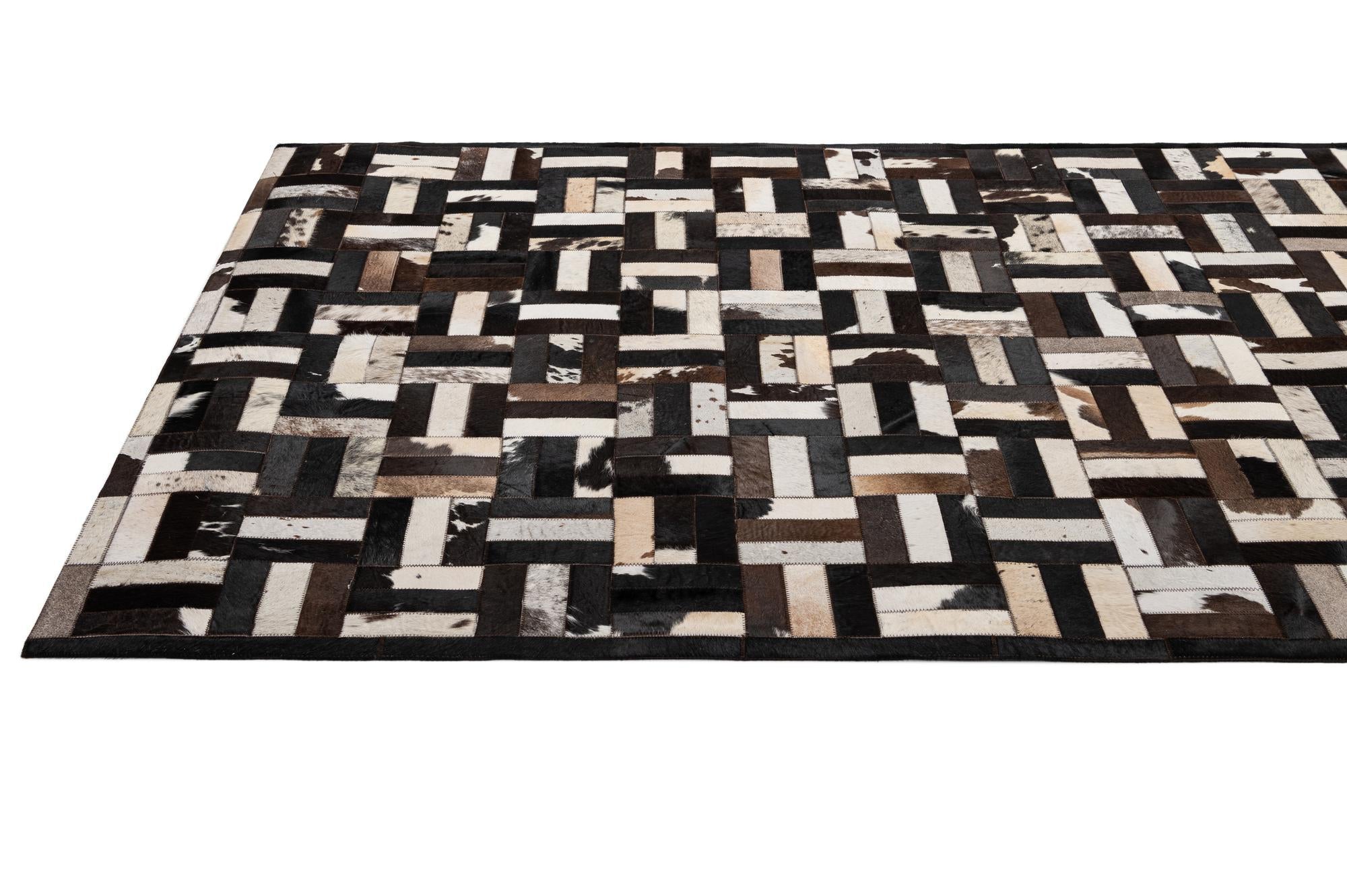 5' 2 x 8' Cowhide - Patchwork Rug