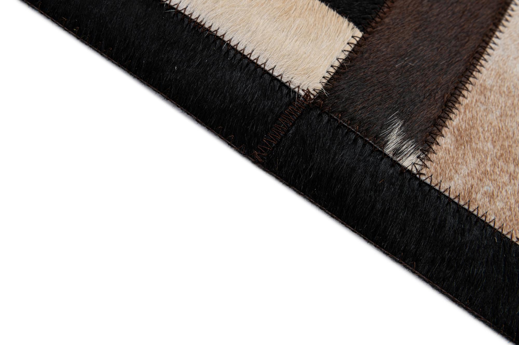 5' 2 x 8' Cowhide - Patchwork Rug