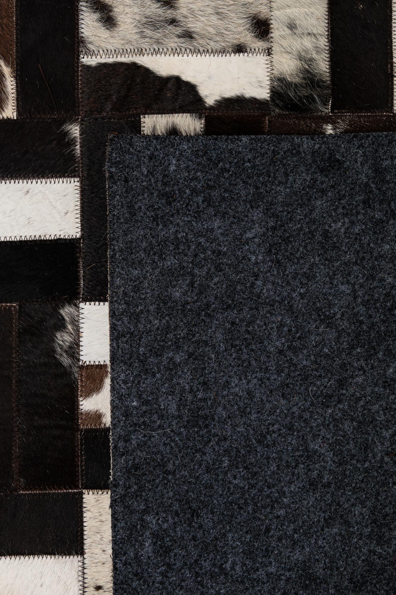 5' 2 x 8' Cowhide - Patchwork Rug