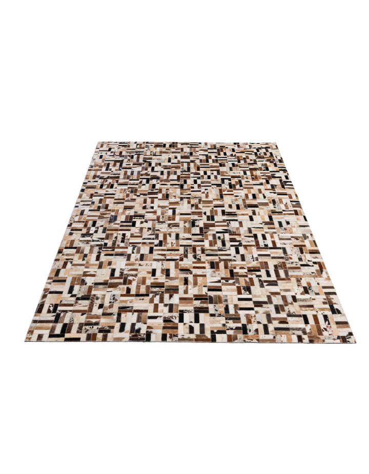 5' 1 x 8' Cowhide - Patchwork Rug