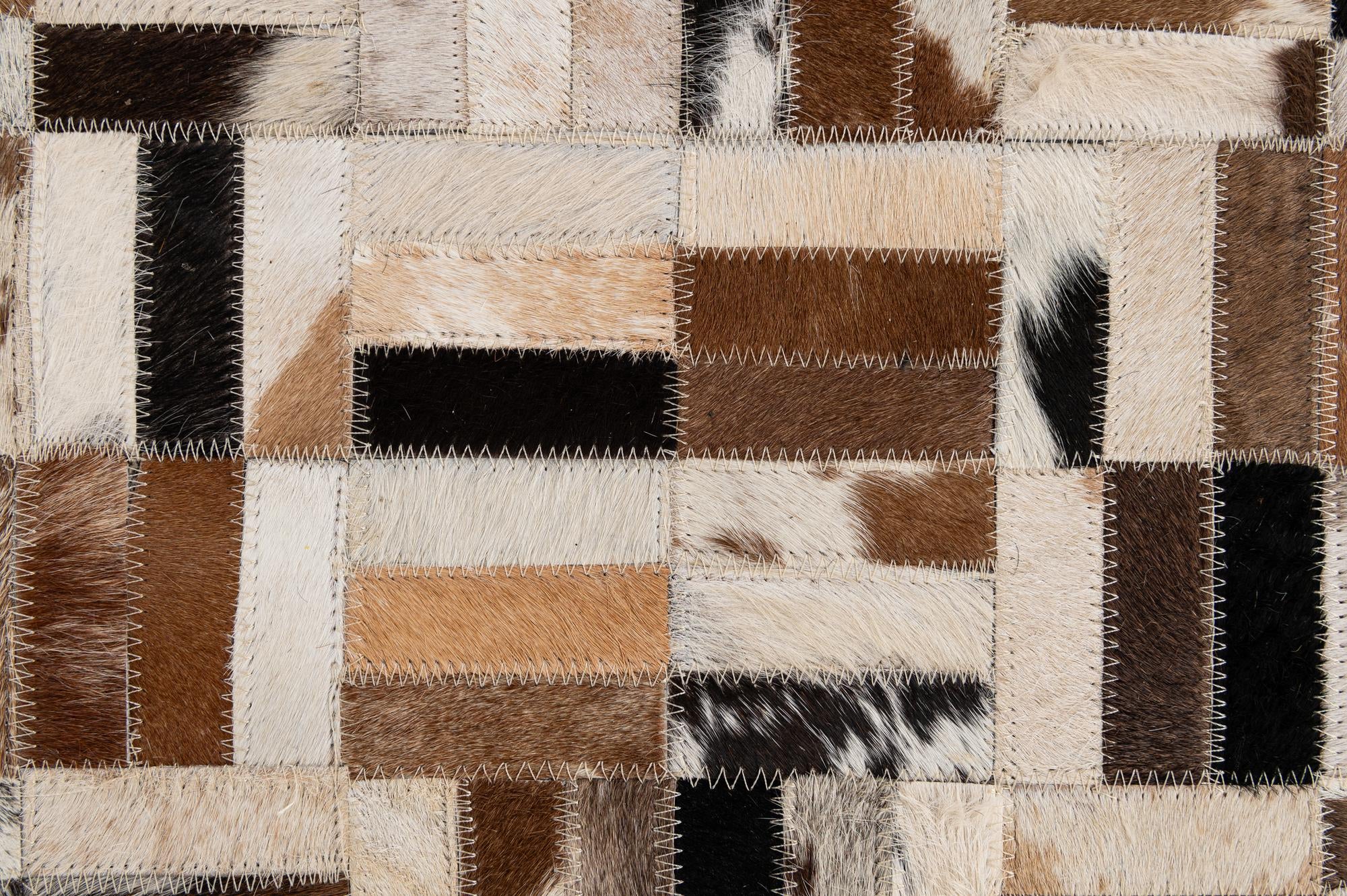5' 1 x 8' Cowhide - Patchwork Rug