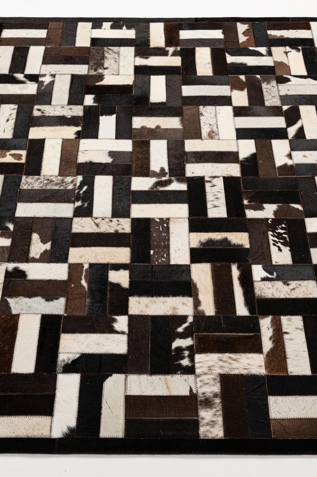 5' 1 x 7' 11 Cowhide - Patchwork Rug