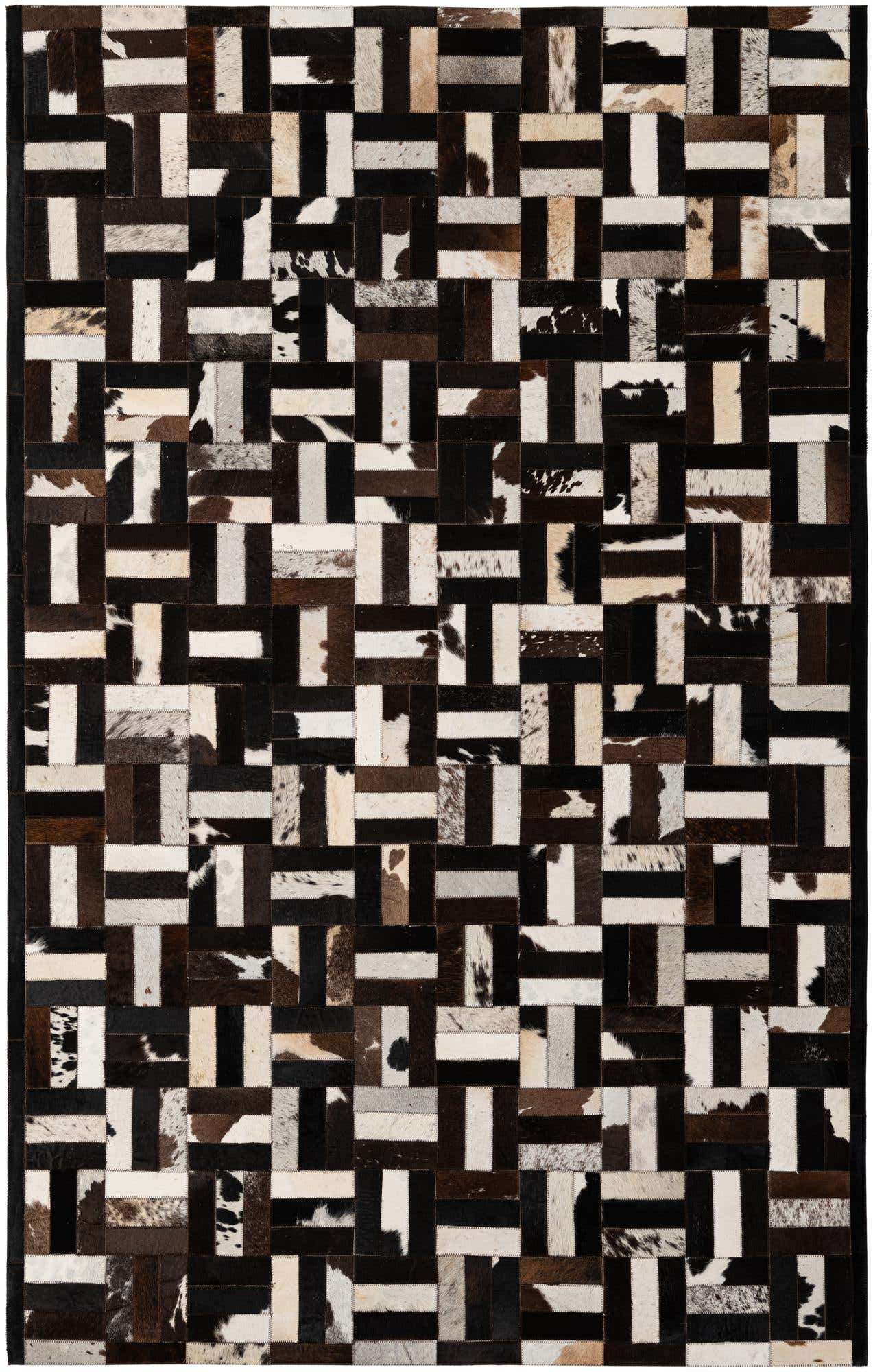 5' 1 x 7' 11 Cowhide - Patchwork Rug