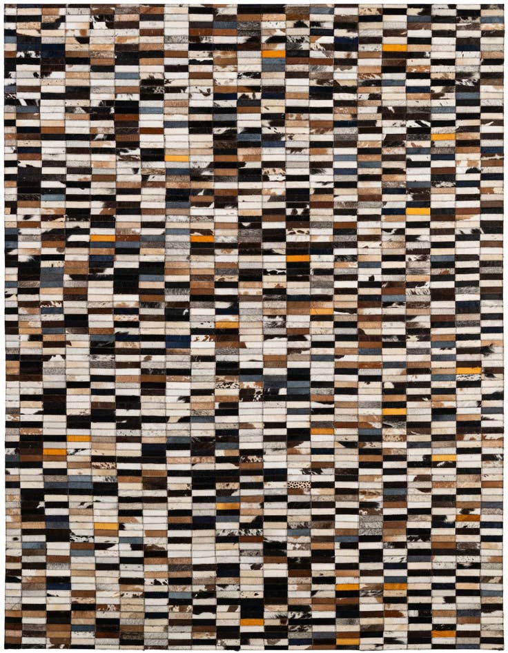 Detail image of 5' 2 x 7' 11 Cowhide - Patchwork Rug
