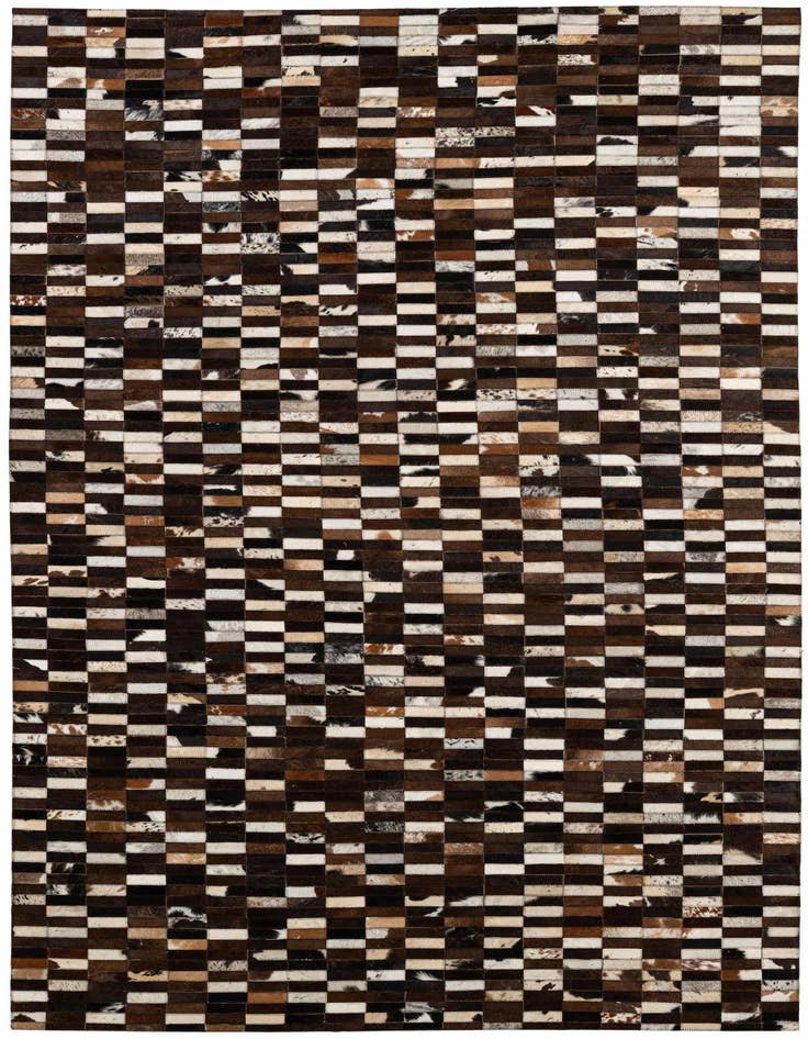 Detail image of 5' x 8' Cowhide - Patchwork Rug