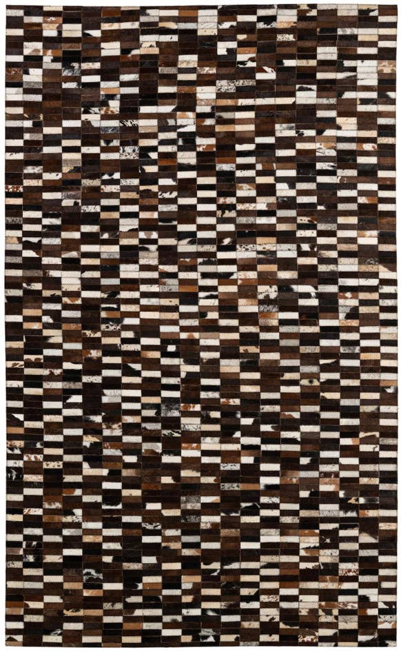 Detail image of 5' x 8' Cowhide - Patchwork Rug