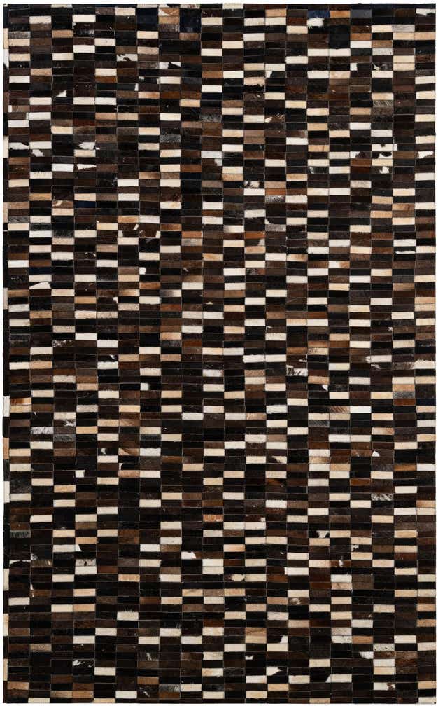 5' 1 x 8' Cowhide - Patchwork Rug