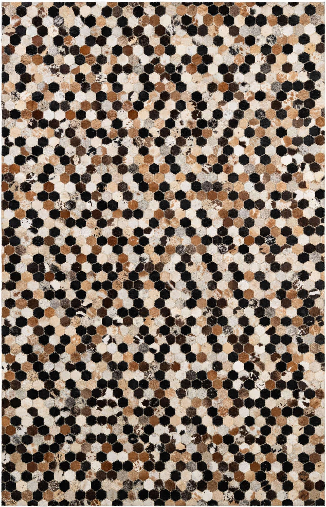 5' 1 x 7' 11 Cowhide - Patchwork Rug
