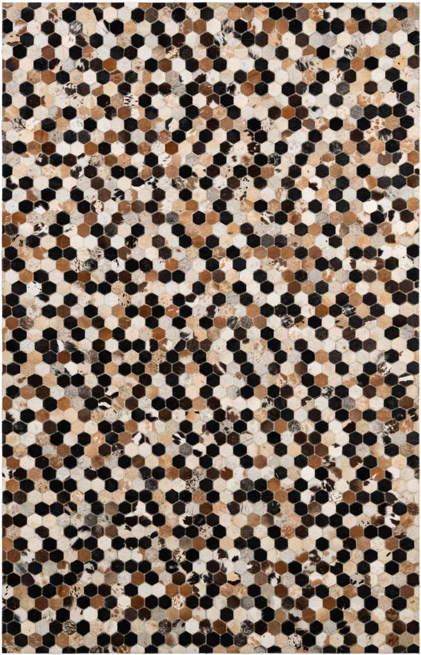 Detail image of 5' 1 x 7' 11 Cowhide - Patchwork Rug