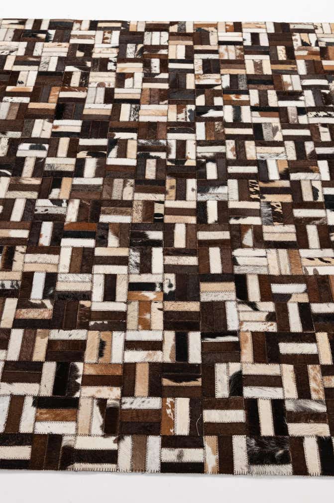 4' 11 x 7' 11 Cowhide - Patchwork Rug