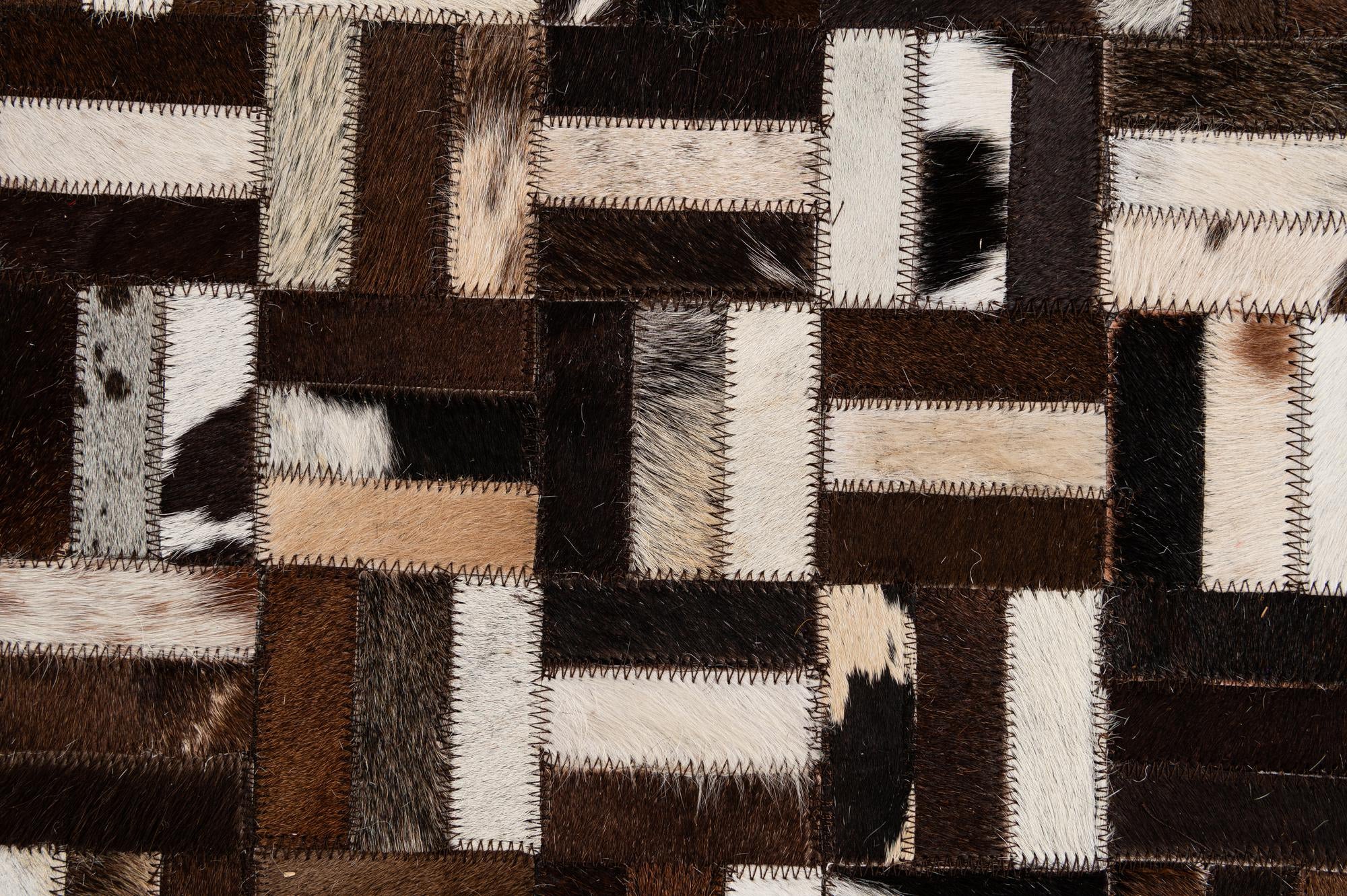 4' 11 x 7' 11 Cowhide - Patchwork Rug