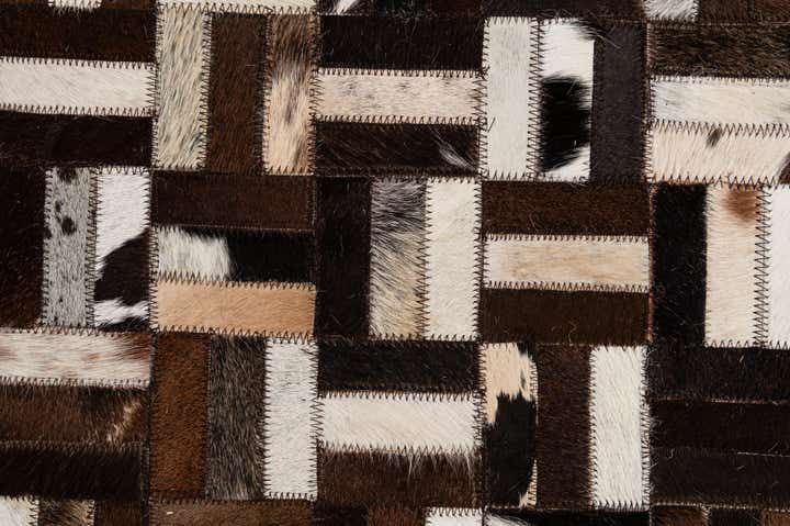 4' 11 x 7' 11 Cowhide - Patchwork Rug