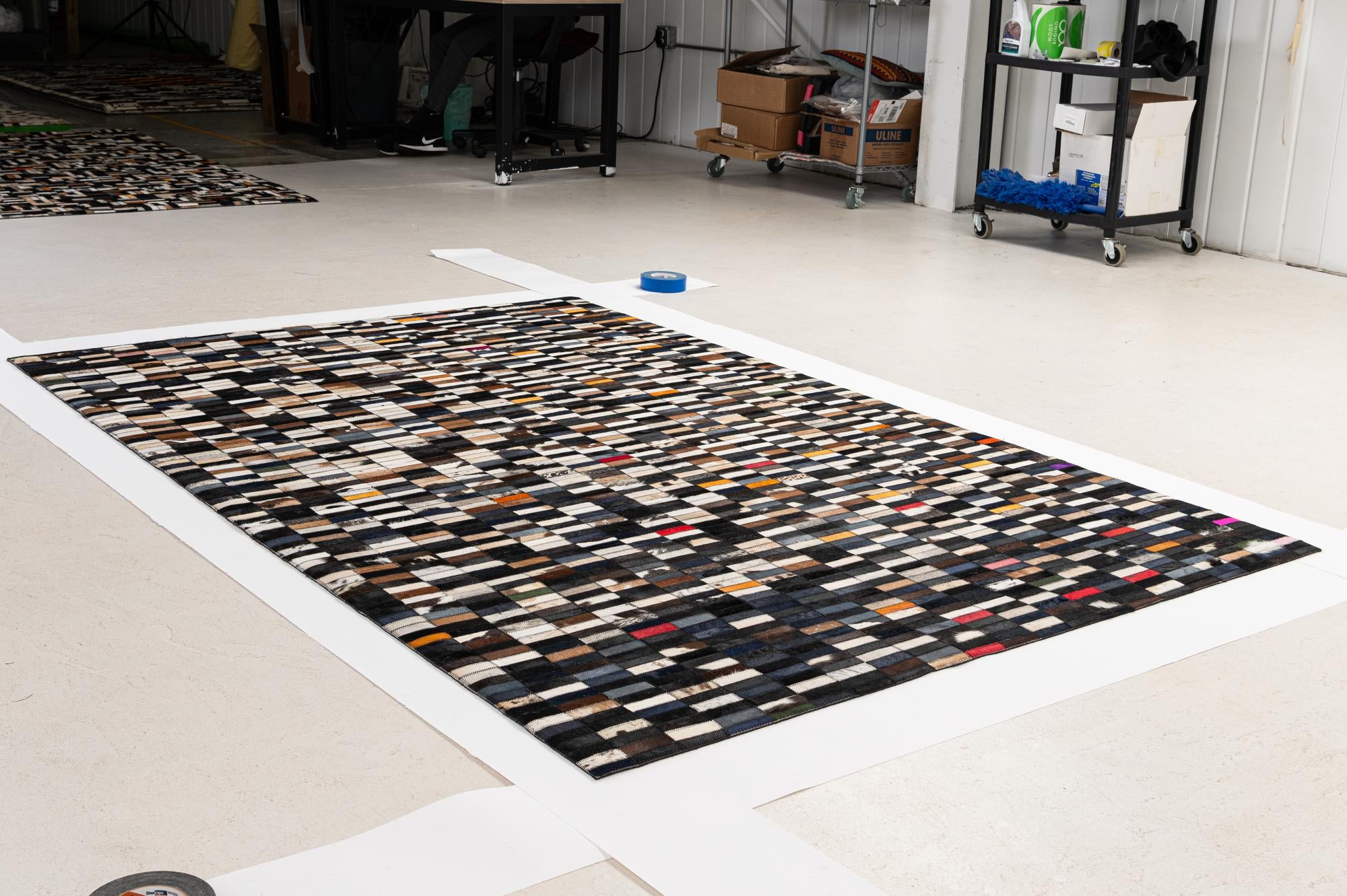 5' 2 x 7' 11 Cowhide - Patchwork Rug